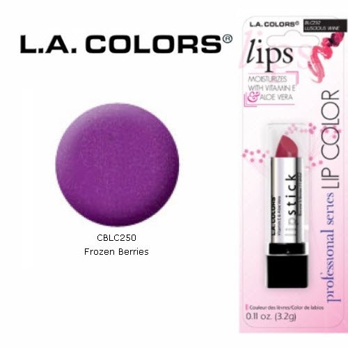Amazon.com : 2 Pack L.A. Colors Moisture Lipstick 250