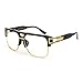 ROYAL GIRL Vintage Aviator Glasses For Men Oversize Square Clear Lens Eyewear