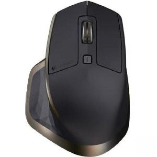 Logitech MX Master Wireless Mouse â€“ Use on Any Surface, Ergonomic Shape, Hyper-Fast Scrolling, Rechargeable, for Apple Mac or Microsoft Windows Computers, Meteorite