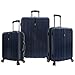 Travelers Choice Tasmania Luggage Set, Large, 3-Piece, Navy