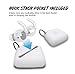 EarBuddyz Ultra Ear Hooks and Covers Compatible with Apple AirPods 1 & AirPods 2 or EarPods Featuring Bass Enhancement Technology (Small Medium Large Pairs, White)