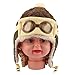FEITONG Cute New Kids Girls Boys Beanie Pilot Crochet Earflap Hats Winter Warm Cap Hat + 1 PC Women Headband