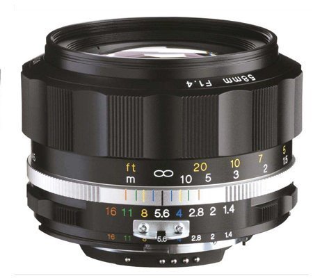 Voigtlander Nokton 58mm F/1.4 SL II S AI-S Lens, Black
