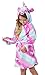 Soft Unicorn Hooded Bathrobe Sleepwear - Unicorn Gifts for Girls (8-9 Years, Pink Galaxy Unicorns)