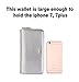 Aitbags Silver Glitter Designer Plus Slim Wallets Purses for Fashion Women and Beautiful Teen Girls