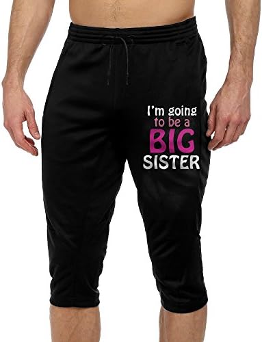 Men's Capris Pants I'm Going To Be A Big Sister Cool Pants Solar Dic Popular Jogger Cropped Trousers For Summer