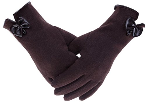 D-ling womens touch screen phone fleece windproof winte…