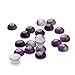 JJG 20pcs 6mm Natural Stone Round Cabochons Flatbacks Amethyst Gemstone Dome Cameos