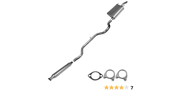 muffler resonator exhaust cat back kit fits: 2000 ... - Amazon.com