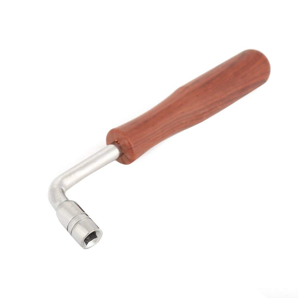 Piano Tuning Lever,Piano Tuning Hammer Wrench Tuner Spanner Tool, Professional Piano Tuner Spanner L shape Piano Tuning Hammer Lever Wrench Hardwood Handle Guzheng Repair Tool