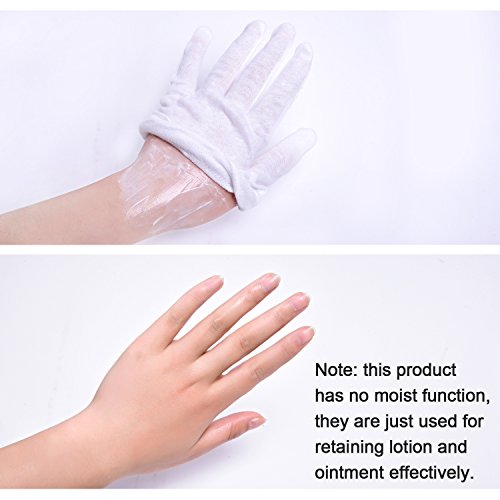 Mudder 6 Pairs Cotton Cosmetic Gloves Hand Spa Gloves For Moisturizing