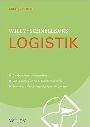 Wiley Schnellkurs Logistik Huth Michael Amazon De Bucher