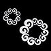 9 Pairs White Ear Stretcher Expander Plugs Acrylic Spiral Taper Tunnel