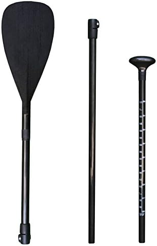 WOWSEA Adjustable Carbon Fiber SUP Paddle - 3 Piece Adjustable Stand Up Paddle Board Paddle