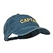 e4Hats.com Captain Embroidered Low Profile Washed Cap - Navy OSFM