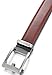 Mio Marino Ratchet Belts for Men - Genuine Leather Dress Belt - Automatic Buckle (Pristinely Modern - Burnt Umber, Adjustable from 28