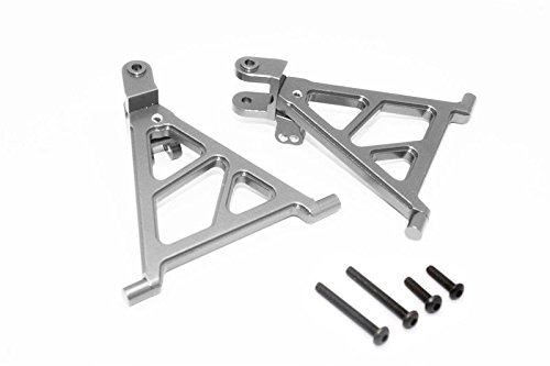 Tamiya Lunch Box Upgrade Parts Aluminum Front Lower Arm - 1Pr Set Gray Silver