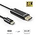 Belinda USB C to DP Cable, USB-C Type c to DisplayPort Cable 6FT with Aluminium Case Support 4K Resolution for Apple New MacBook Pro 2017, Samsung Galaxy S8