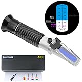 Refractometer with ATC for Wine or Beer 0-32% Brix Fruit Sugar Refractometer and Cutting fluid Refractometer and Emulsion Refractometers, Hamh Optics&amp;Tools