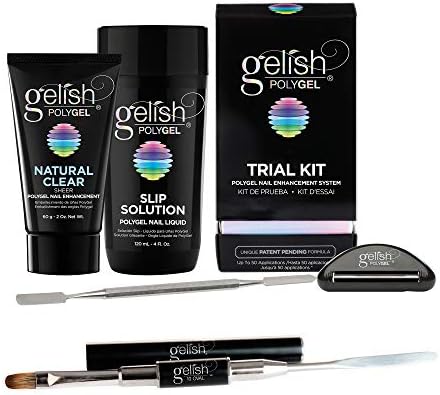 Gelish PolyGel Professional Nail Tech Trial Kit + PolyTool Multi Purpose Brush