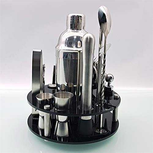 Icegrey 14 Stücks Cocktail Set Edelstahl Cocktail Shaker Bartender Set für Zuhause DIY Barzubehör Werkzeug Party… – Bild 3