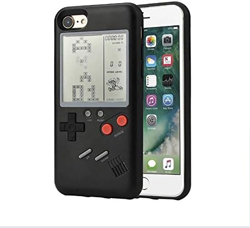 SparSmart24 2-in-1: Game Console + Cover Case, Game Phone Case in Gameboy Retro Look for iPhone 6 Plus/6s Plus (Black)