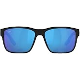 Costa Del Mar Sunglasses For Men - Paunch Mens Polarized Sunglasses 580G 57 | Polarized Fishing Glasses with UV Protection - Costa Sunglasses for Boating, Beach &amp; Driving - 580G, 57