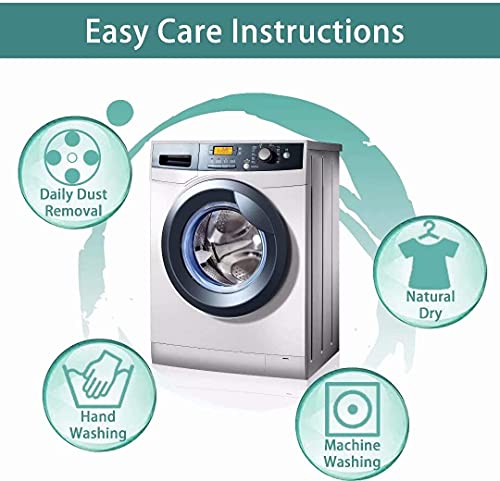 TFJ Cream Linen Blackout Curtain Panels 52 x 84 Inch Window Draperies, 2 Pieces Thermal Insulated Drapes for Bedroom, Living Room, Kitchen, Cream