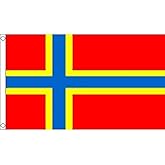 AZ FLAG - Orkney Flag - 3x5 Ft - 100D Polyester Orkney Islands Banner with Two Metal Grommets - Fade Resistant - Vivid Colors - 3' x 5' Feet - 150x90 Cm