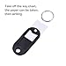 30 Pieces Multi-Colors Plastic Key Tags ID Fobs Luggage ID Labels with Split Ring Keyring
