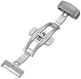 Hadley-Roma 18-mm Stainless Steel Push Button Deployant Clasp