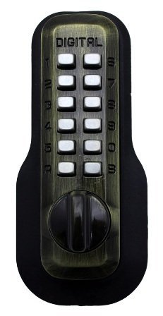 Lockey M-230 AB-DC Mechanical Keyless Lock Janitor Function Double Sided Combination Lock - Antique Brass