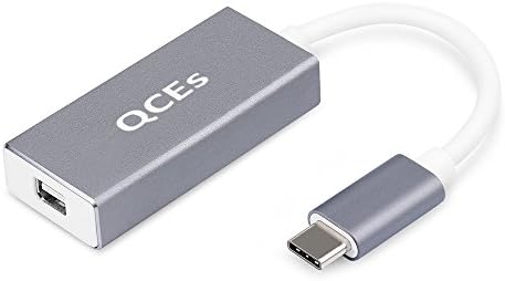USB C to Mini DisplayPort Adapter, QCEs USB Type C to Mini DP Cable Adapter 4K 60Hz Thunderbolt 3 Compatible with MacBook Pro/Air 2018 iMac, Samsung Galaxy S10 S9 S8 Plus, Surface Book2, Dell XPS