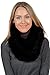 BASICO Winter Chunky Knitted Infinity Scarf for Women Warm Circle Cable Loop Black Scarf