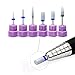 Belle 3/32 inches Ceramic Large Barrel Nail Drill Bit Medium Grit White Manicure Drill Bit Handpiece Top