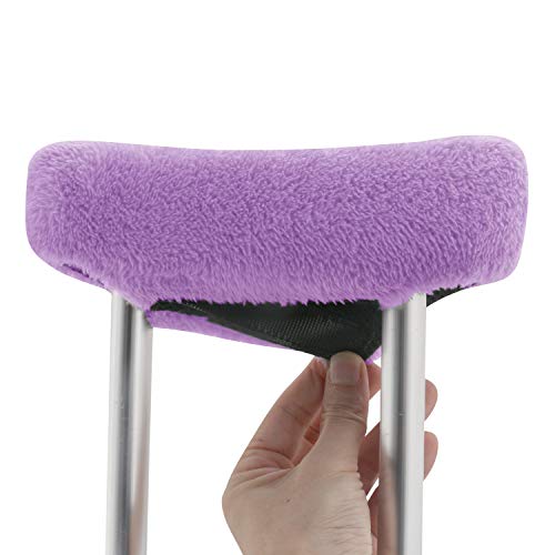 TOMMHANES AMISGUOER Crutch Underarm Pads Crutch Pad Crutch Hand Grip Covers Crutch Cover Washable OneSize (2 Armpit, 2 Hand Cushion) (CP07)