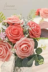 Floroom Artificial Flowers 50pcs Real Looking Mixed