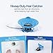 TubKeeper 3-in-1 Hair Catcher Drain Stopper Hot Safety Drain Cover for Bathtub, Blue