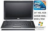 Dell Latitude E6430 14â€ Business Laptop PC, Intel Core i5 Processor, 4GB DDR3 RAM, 320GB HDD, DVD+/-RW, HD Webcam, Windows 7 Professional (Certified Refurbished)
