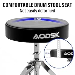 AODSK Drum Throne, Padded Foldable Seat Chair for