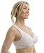 Carole Martin Full-Freedom Front Closure Wireless Cotton Bra-38 White