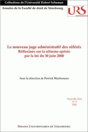 Le  nouveau juge administratif des référés
