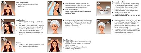 Vegetal Safe Hair Color Soft Black 50gm, 50 g (Pack of 1) - Image 5