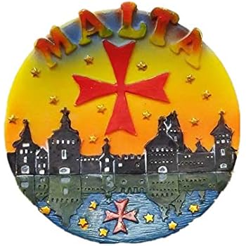 Fridge Magnet Malta 3D Resin Handmade Craft Tourist Travel City Souvenir Collection Letter Refrigerator Sticker