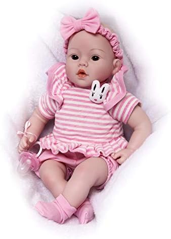 Soft Body Baby Doll, Lifelike Realistic Reborn Babies Dolls Toddler Kids Gifts Toys，(18 inch, Rabbit Girl)