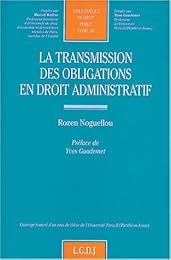 La  transmission des obligations en droit administratif