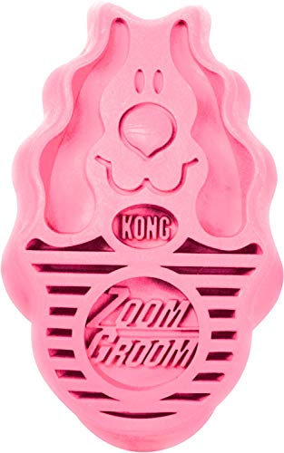 KONG Zoom Groom Multi-Use Dog Brush Pink - Image 3