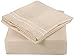 Cal King Sheets Set 6 Piece - Includes 4 Pillowcases - Bed Sheets Cal King Size - Soft Hotel Luxury Bedding - Cooling, Comfy & Breathable - 1 Flat & 1 Fitted & 4 Pillowcases w/ Deep Pockets - Beige