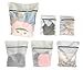 Premium Laundry Net, Zippered Nylon Laundry Bags for Delicates Lingerie Kids Socks Travel, Mesh Wash Bags Protect Your Clothing, Set of 6 (1 Jumbo & 3 Large & 2 Medium), White
