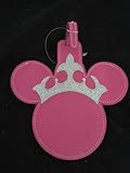 Disney Pink Princess Tiara Head Luggage Tag